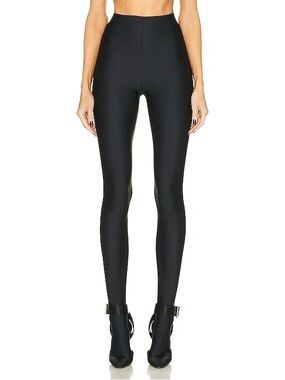 YSL Collant High-Waist Black Stretch Leggings